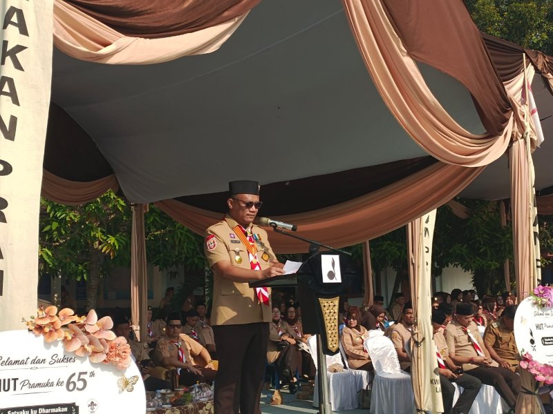 Gambar dokumentasi dari konferensi pers terkait Lahat.