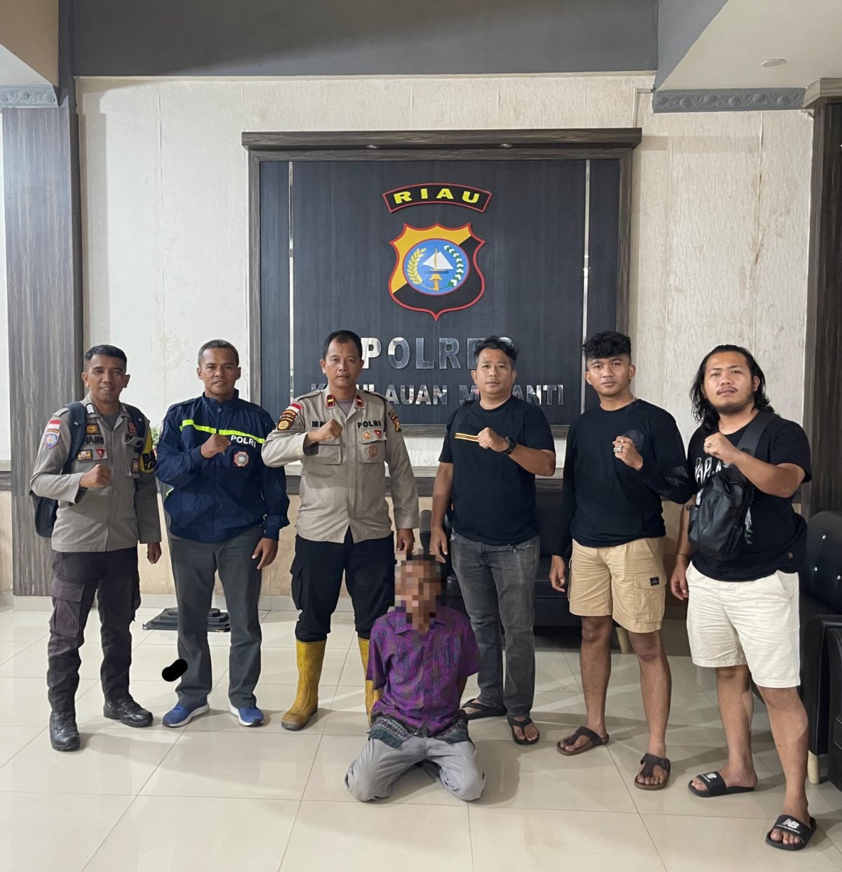 Foto lapangan yang memperlihatkan kondisi Meranti.