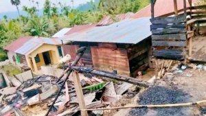 Dini Hari Terbakar, Dua Rumah Warga Si Dua Bahal Siunggas Ludes, Korban Harapkan Bantuan Pemkab Tapanuli Utara